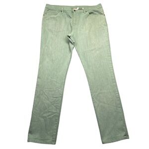 RALEIGH DENIM Martin Jeans Sage Green Straight Fit Mens Size 42 Fits 41" Work